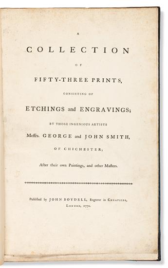 Smith, George (1713-1776) A Collection of Fifty-three Prints, Consisting of Etchings and Engravings.